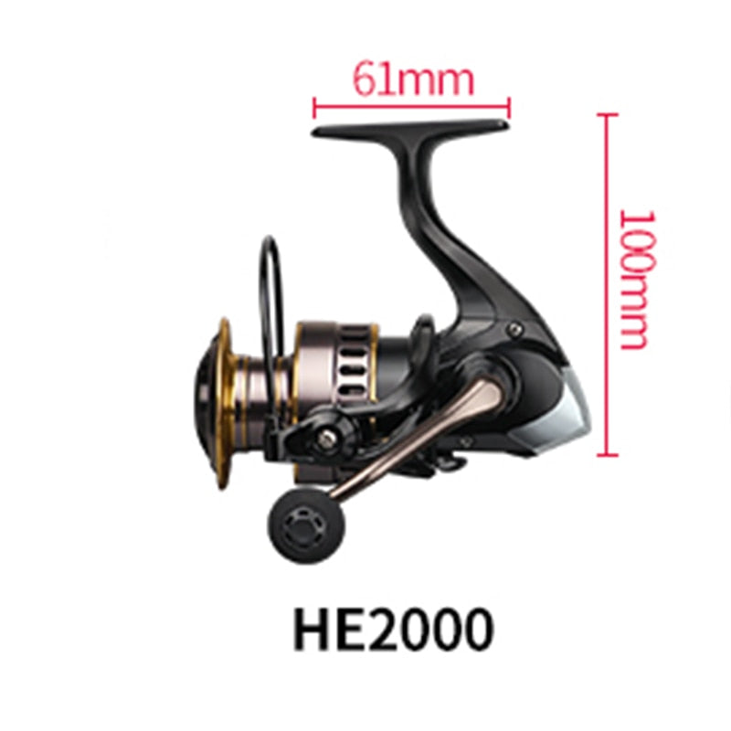 HE500-7000 Max Drag 10kg Spare Metal Spool Grip Saltwater Fresh Water Spinning Reel