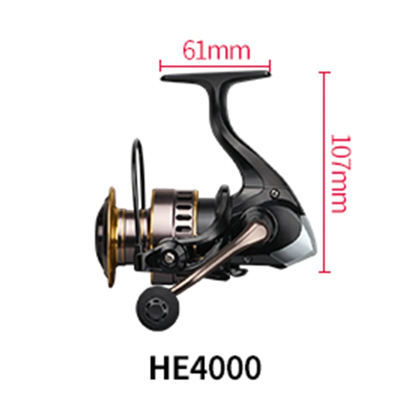 HE500-7000 Max Drag 10kg Spare Metal Spool Grip Saltwater Fresh Water Spinning Reel