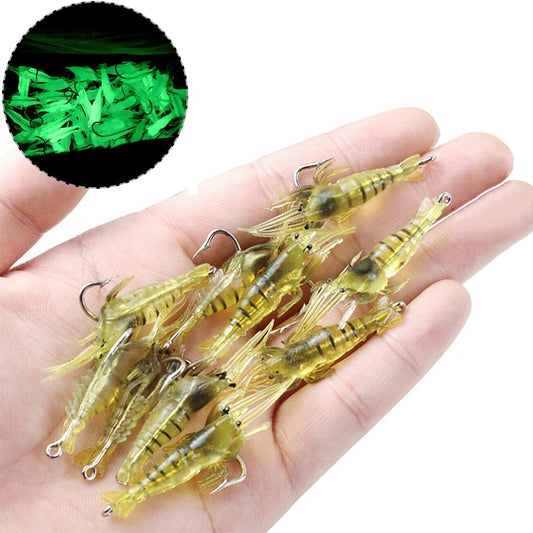 Fishing Lure Lifelike Shrimp Soft Bait Silicone