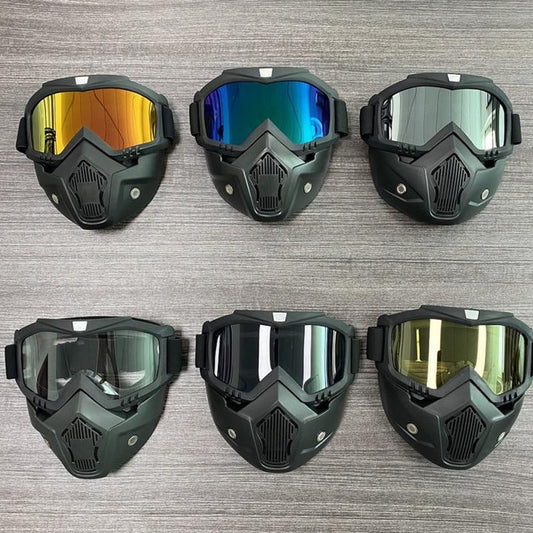 SKI SNOWBOARD GOGGLES WINDPROOF BALACLAVA MASK MOTORCYCLE GLASSES MOTOCROSS SUN GLASSES WINTER SPORTS HELMET MASK SKIING EYEWEAR