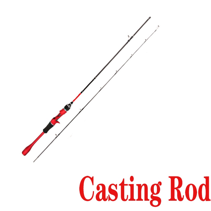 Fishing Rod Carbon Fiber Spinning/casting Fishing Pole Bait WT 2-8g Line WT 2-6LB ML Solid Top Lure