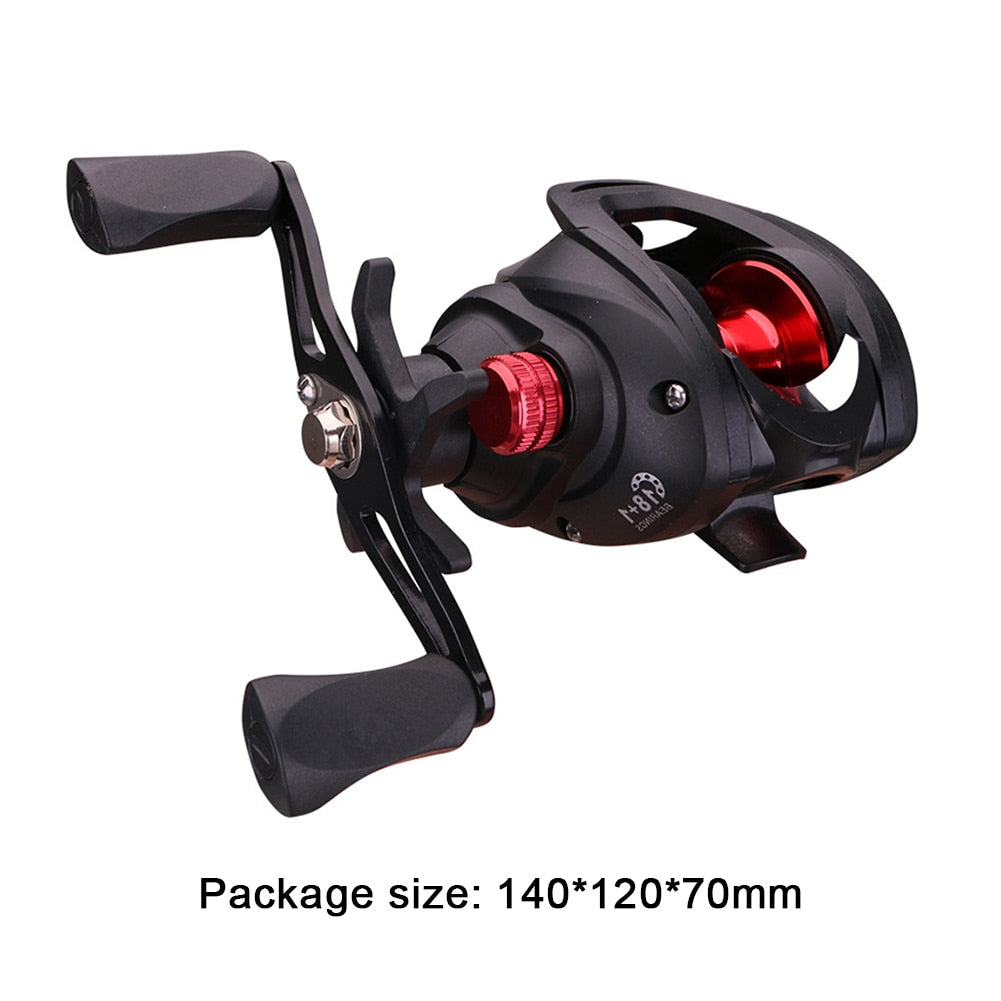 Magnetic Braking System Fishing Wheel Ultra Smooth Bait Casting Reel 7.1:2 High Speed 18+1